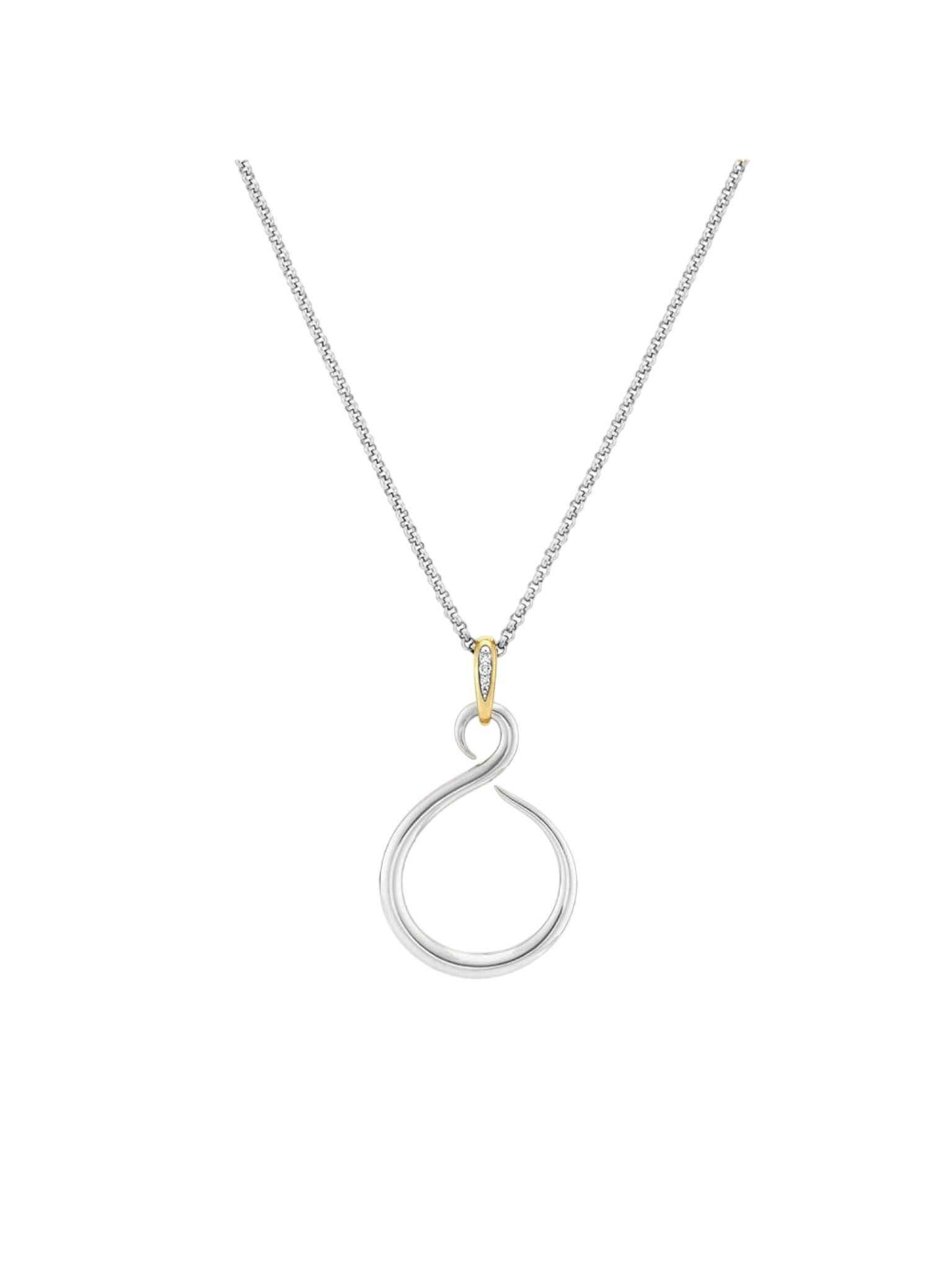 Mixed-metal toro lasso pendant